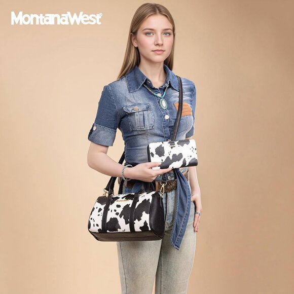 3PCS Purses for Women Tote Bag and Wallet Set Shoulder Satchel Handbags - Picture 3 of 8